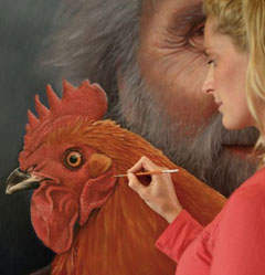 Amid the region's distinct and vast mountainous landscapes of harsh climatic extremes, she captures her characters on a grand scale