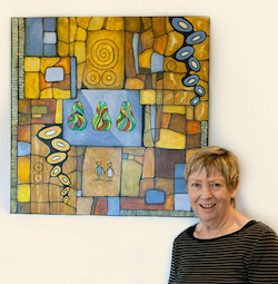 Artist Irene Parsonage has artworks displayed at Clover Downs