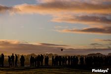 Early morning visitors lining up