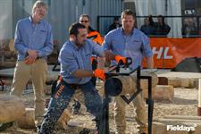 Rural Bachelor Jamie Havill was a dab hand with a chainsaw