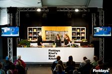 Neena Truscott and Belinda McDonald in the Kiwi's Best Kitchen Theatre