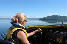 Cruising on Lake Rotorua