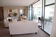 One of the luxurious living rooms in the tower.