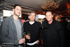 Champagne in the Stoli lounge