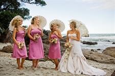 Bridal Party at nearby beach