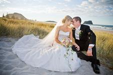 Wedding photos at local beach