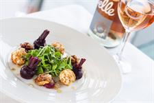 Hazelnut Crusted Goat’s Cheese Salad w/ Orange Glazed Beetroot