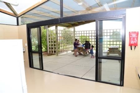 Outdoor eating area
