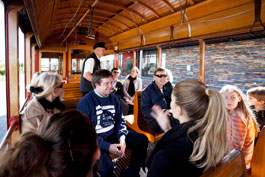 On board Auckland Tram