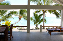 View of whitesandy beach from your villa