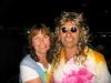 Your hosts Greg & Vicki on New Years theme night 70's