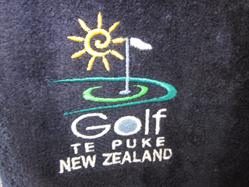 Golf Te Puke branded clothing