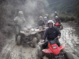 Get ready for the adrenaline-pumping thrill of a real quad bike adventure, with river crossings, hill climbs, jumps and bumps