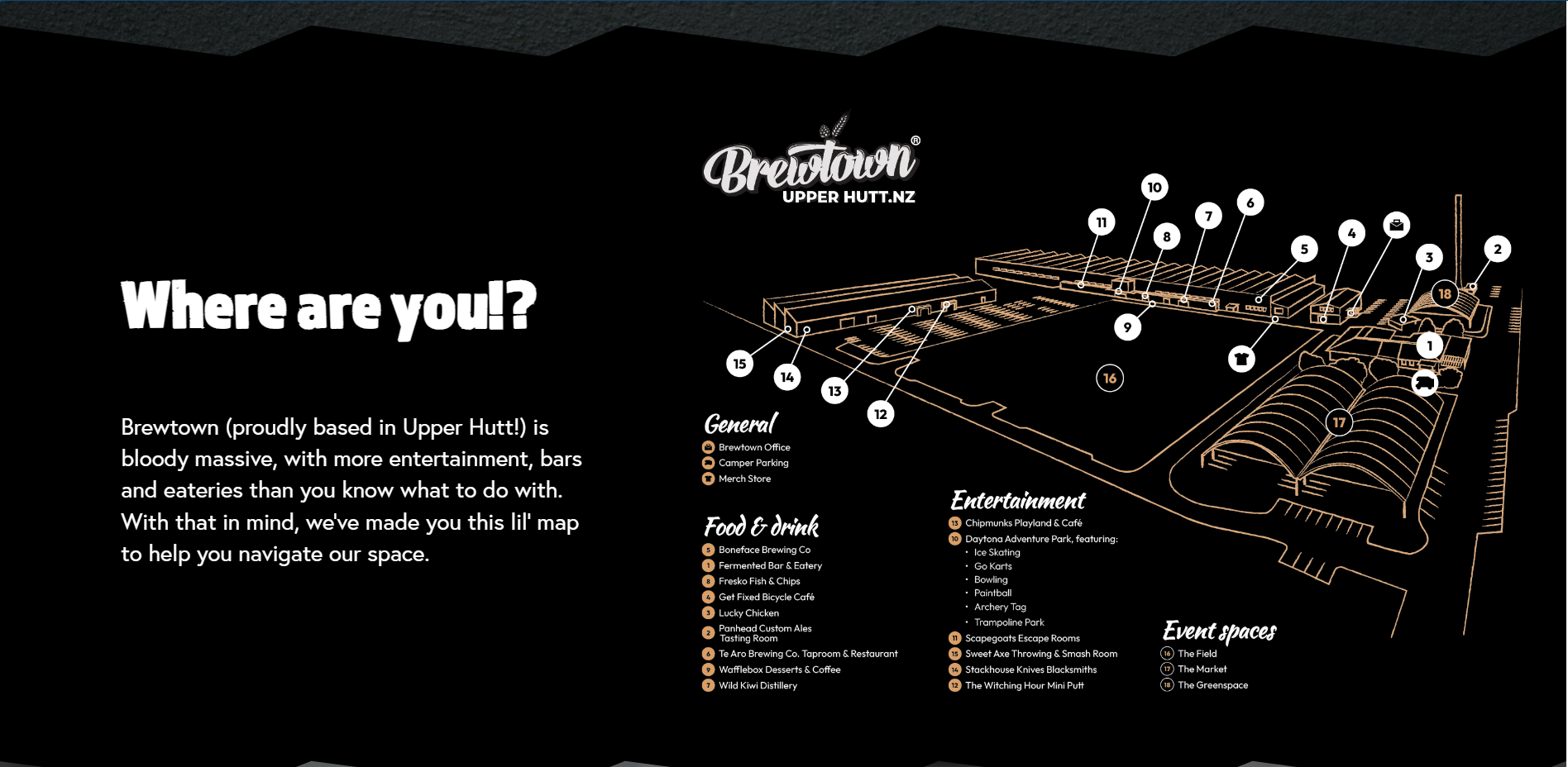 Brewtown map