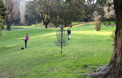 harcourt park frisbee golf playing fields and world championship site, recreational area, playgrounds, pools, kids, sports fields