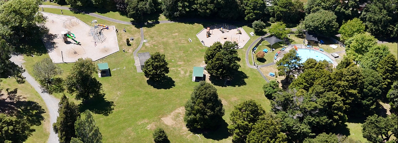 Harcourt Park, Frisbee golf, LOTR, playgrounds