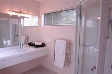 Spacious, modern bathrooms
