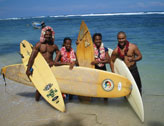 Surfing in New Guinea