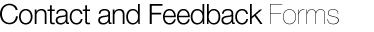 ReserveGroup Contact and Feedback Forms
