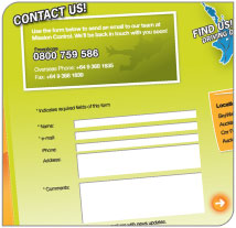 a Contact (email) Form on your website makes it quick and easy for customers to send you enquiries