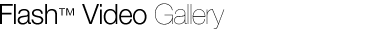 ReserveGroup Flash Video Gallery