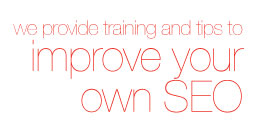 As SEO is an on-going process that requires pro-active effort, we provide training and tips to help you manage and improve your own SEO.