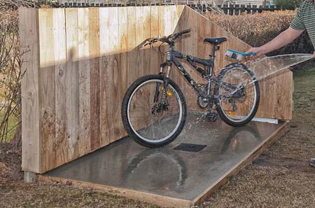 Bike wash down and sports equipment lock up areas available at Sport of Kings Motel 