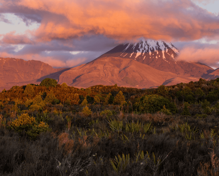 tongariro alpine crossing snow