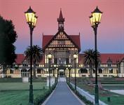 Rotorua Museum at twilight