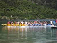 Dragon Boat Champs on Lake Tikitapu