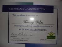 Keep Rotorua Beautiful Award