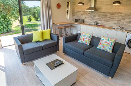 2 Bedroom Self-Contained Cabin - Living Area