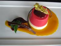 Raspberry Vanilla Panacotta