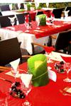A stylish table-setting