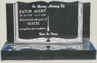 Granite Book Headstone